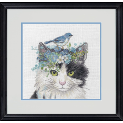 Cross stitch kit "Floral Crown Cat" D70-35433